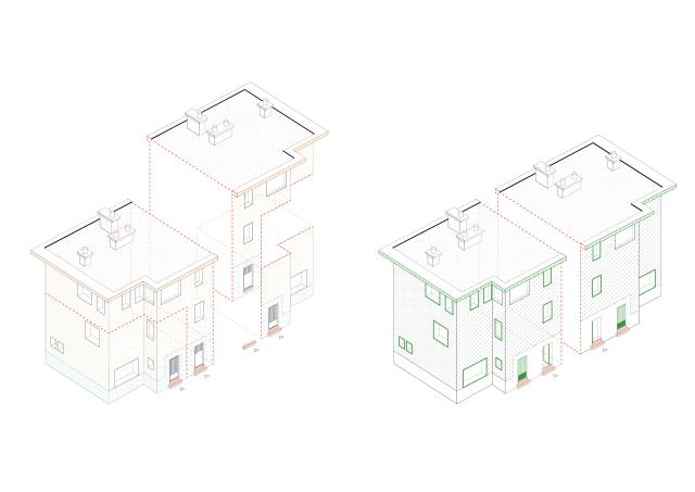 Schéma illustrant la transformation des typologies 