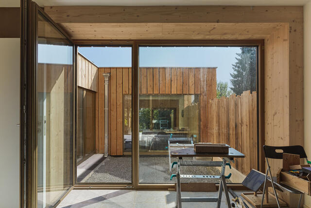 Photo intérieure depuis l'atelier 