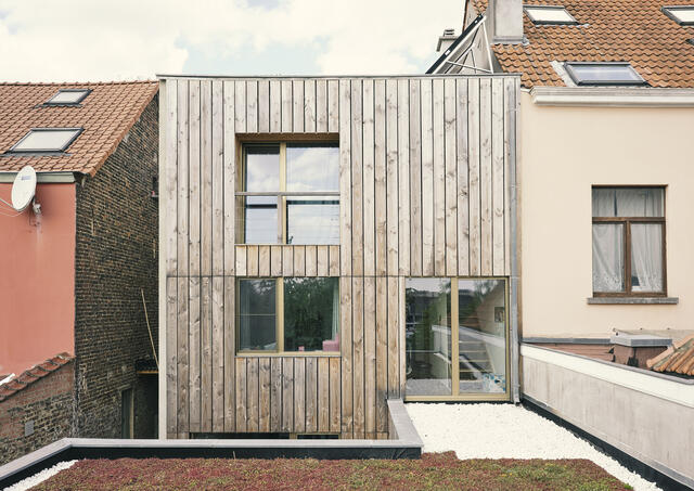 Façade arrière depuis le toit 