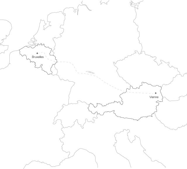 carte voyage Bruxelles Vienne