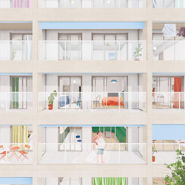 collage de la façade