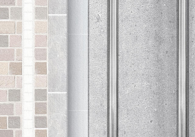 collage matérialité sol