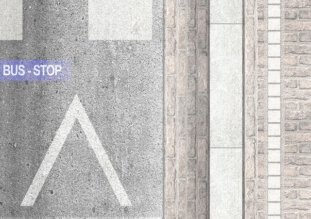 collage matérialité sol