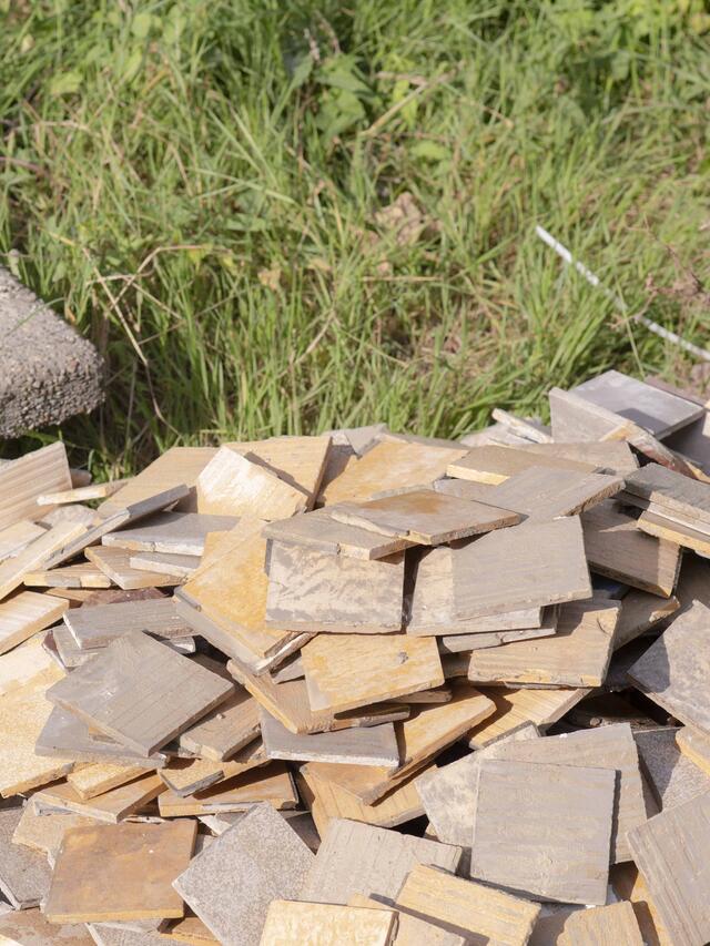 photo des carrelages réemployés 