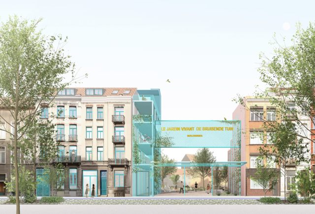 Photomontage de l'entrée du projet 