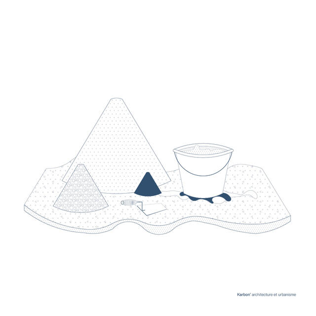 Schéma circularité - Granito avec granulat de réemploi