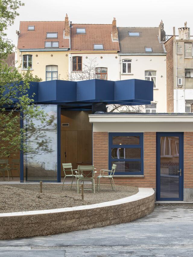 Photo du kindercafé depuis le jardin