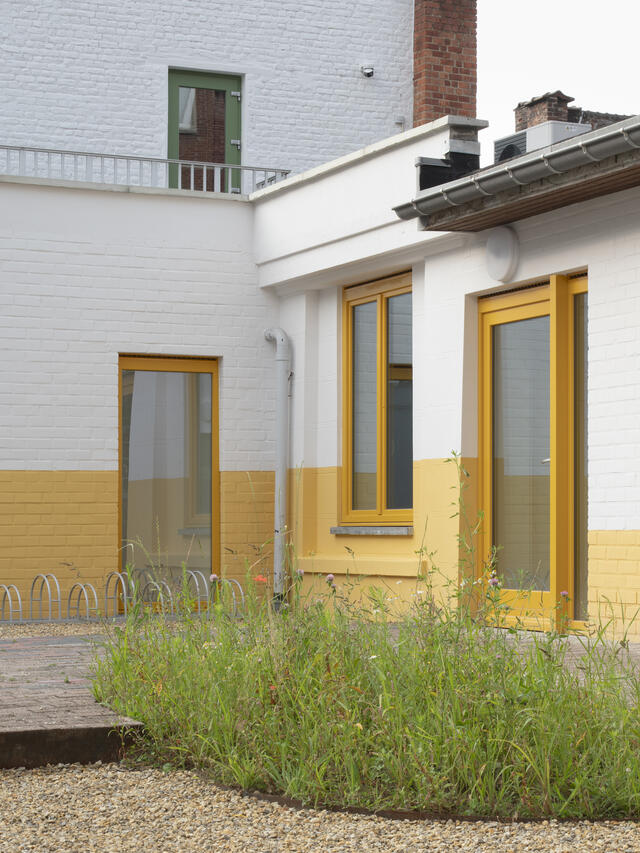 photo façade et cour intérieure