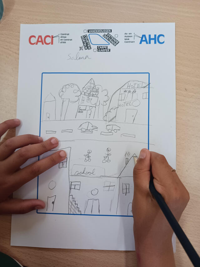 Photo d'un dessin lors du processus de participation 