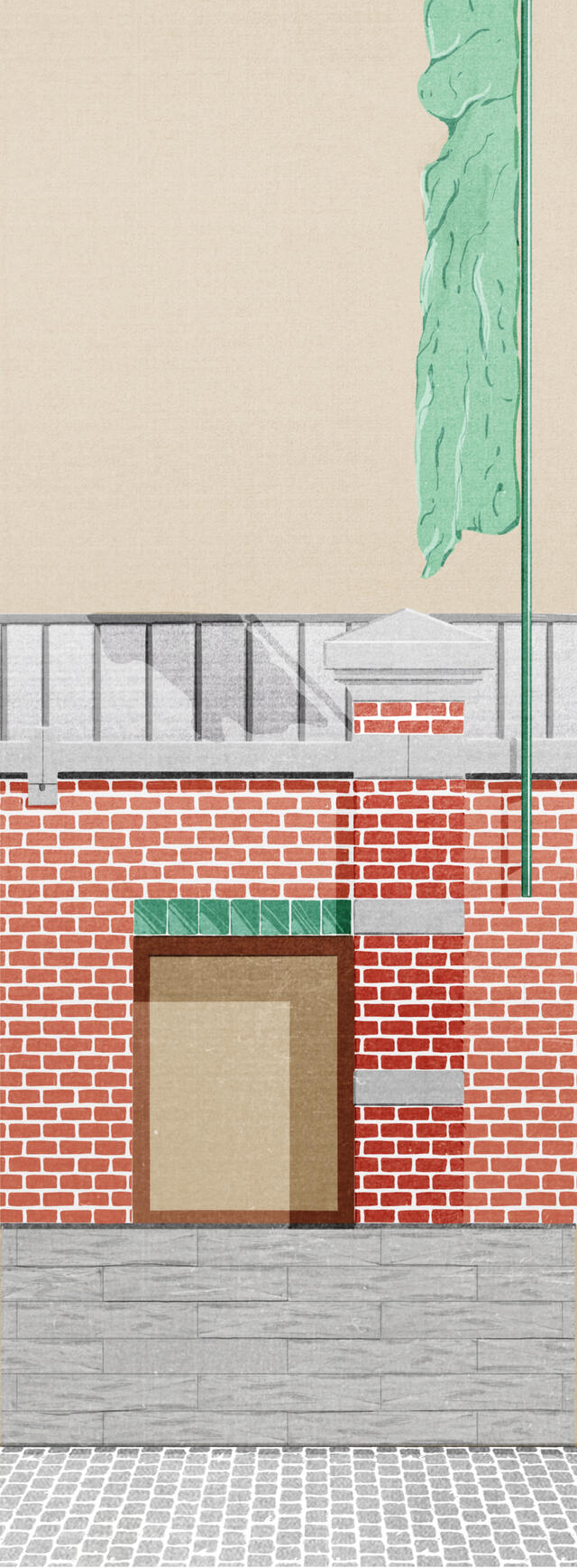 Zoom façade de la rue 