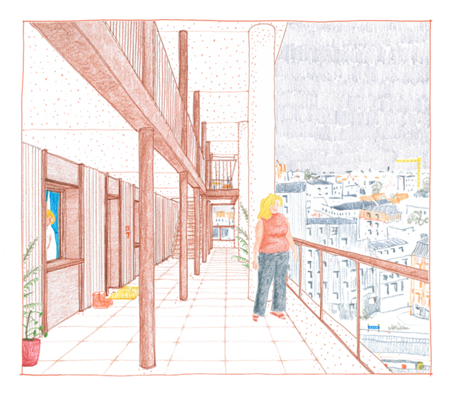 Croquis des coursives