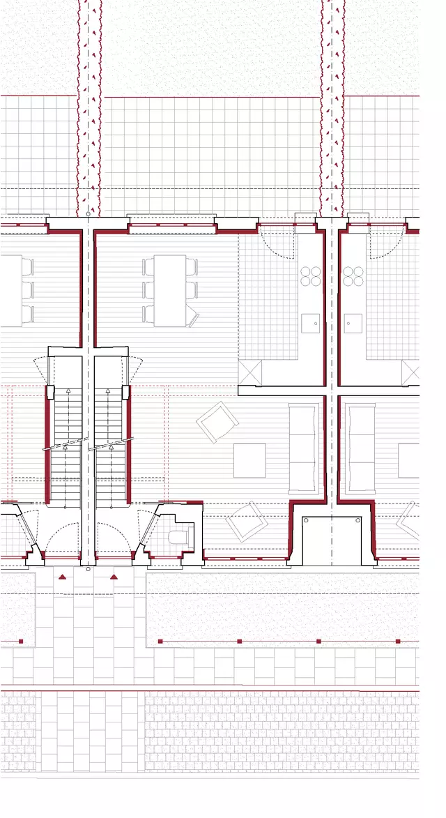 Dessin filaire type H
