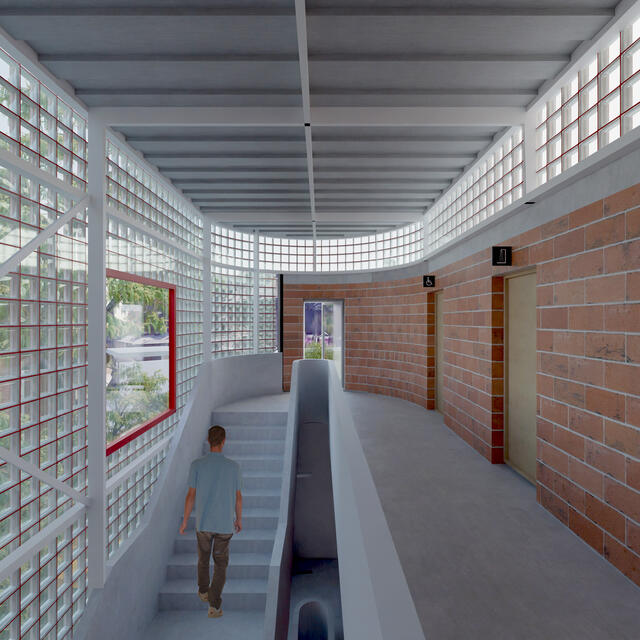 Vue intérieure circulation 