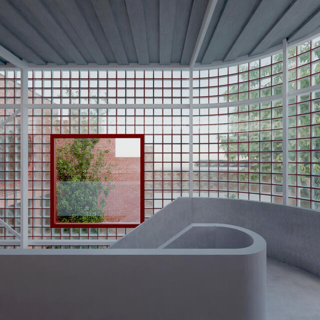 Vue intérieure circulation 