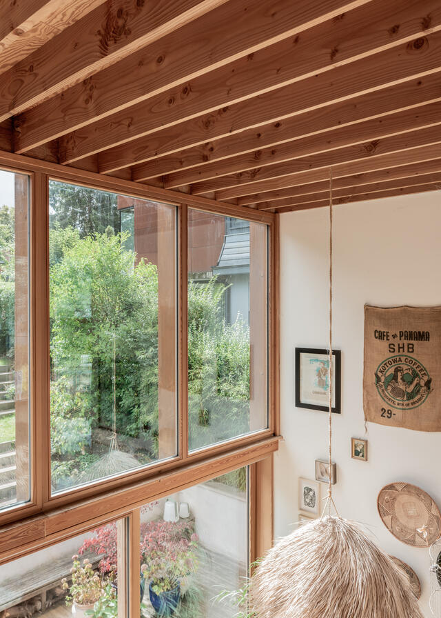 Double hauteur de la mezzanine